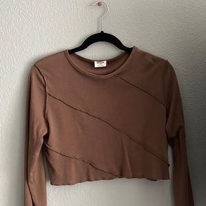 Brown Crop top